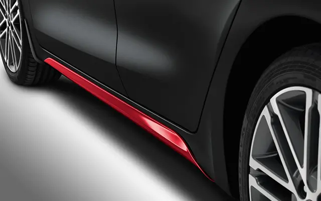 Kia Side Skirt - Red H8420adx00rd 1