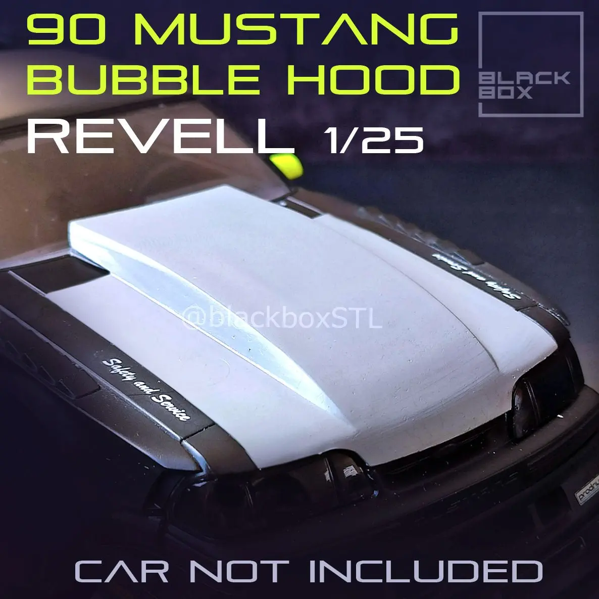 1/25 Revell 1990 Mustang Bubble Hood 1