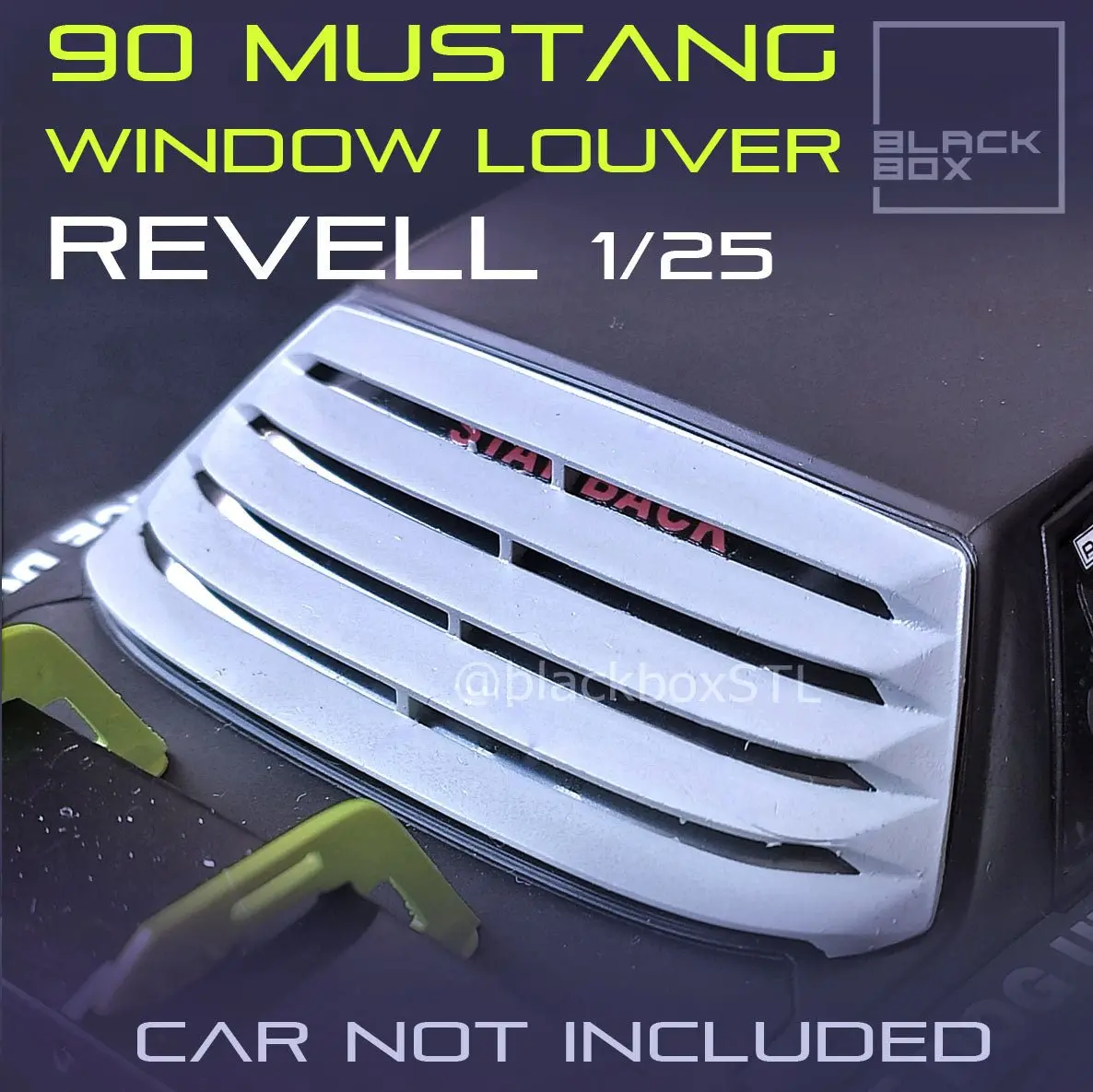 1/25 Revell 1990 Mustang Rear Window Louvers 1
