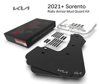 Kia Rally Armor Mud Flaps Kit - 2021-2026 Sorento, Sorento Hev, Phev R5f46ap000 1