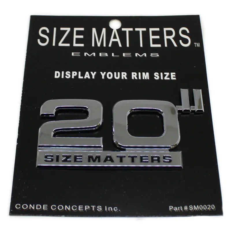 20" Size Matters Emblems Decal Sm0020 1