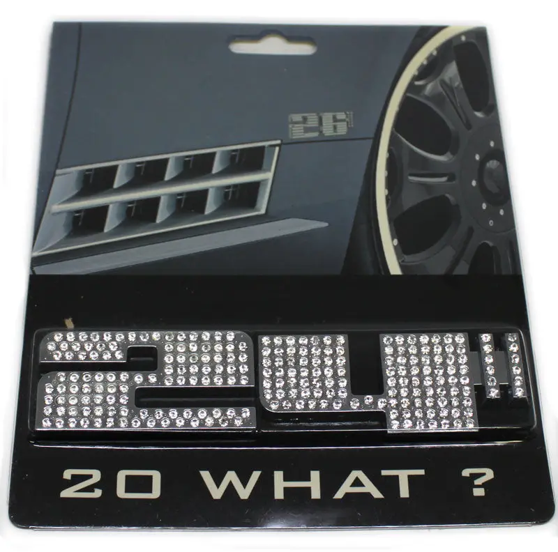 24" Diamond Chrome Badge Decal 1