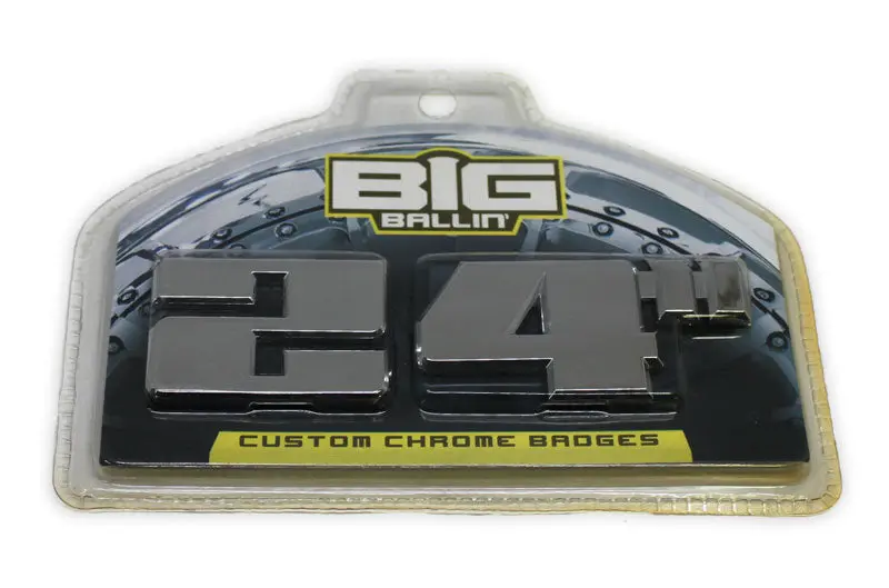 Big Ballin 24" Custom Chrome Badges 1