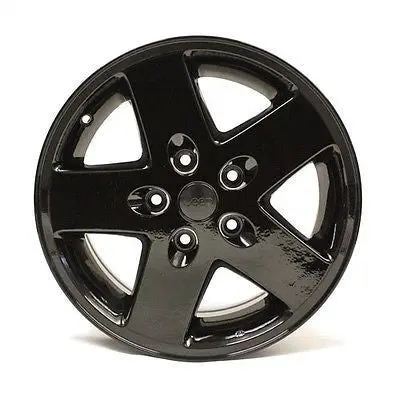 17" Jeep Wrangler 2007 2008 2009 2010 2011 2012 Wheel Oem 9074 Black 1