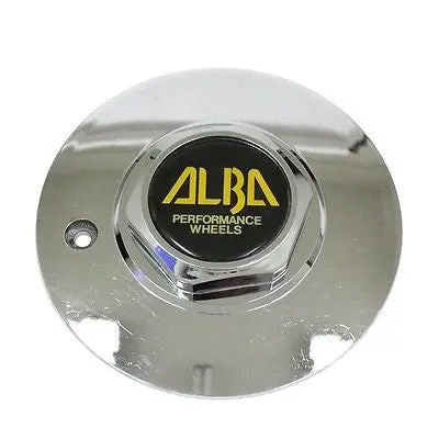 Alba Performance Wheels Hex Nut Center Cap Chrome 1