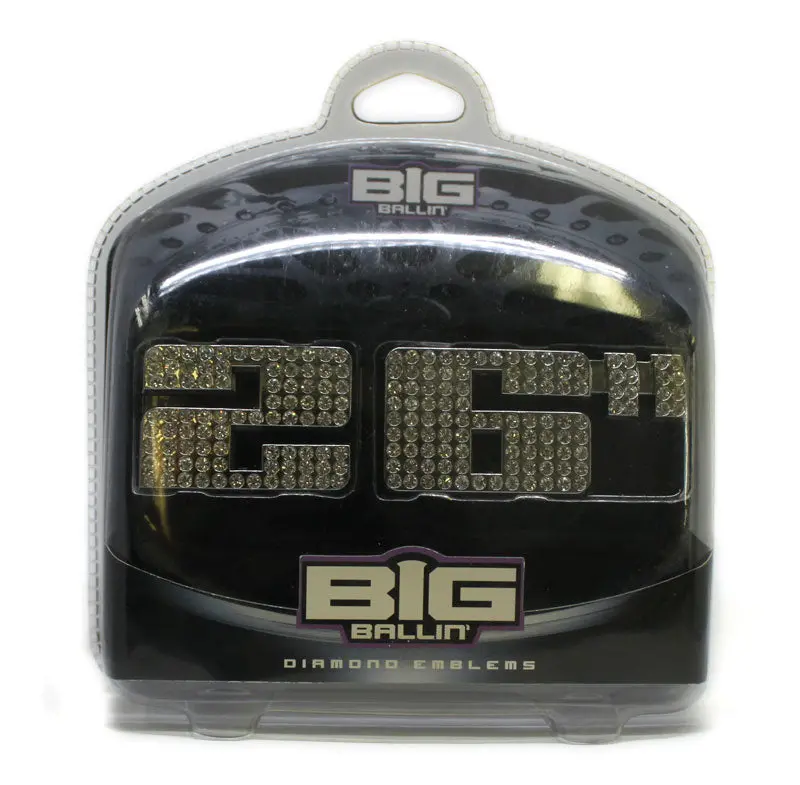 Big Ballin 26" Chrome Diamond Emblem Decal 1