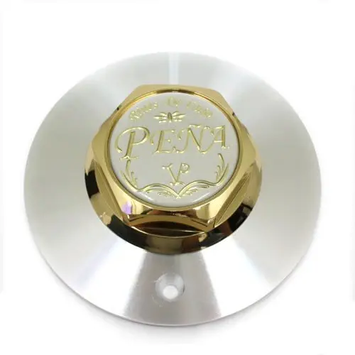 Prime Wheel 2 Piece Center Cap Rines De Lujo Pena Polish Gold Hex Nut 15X8 15X10 1