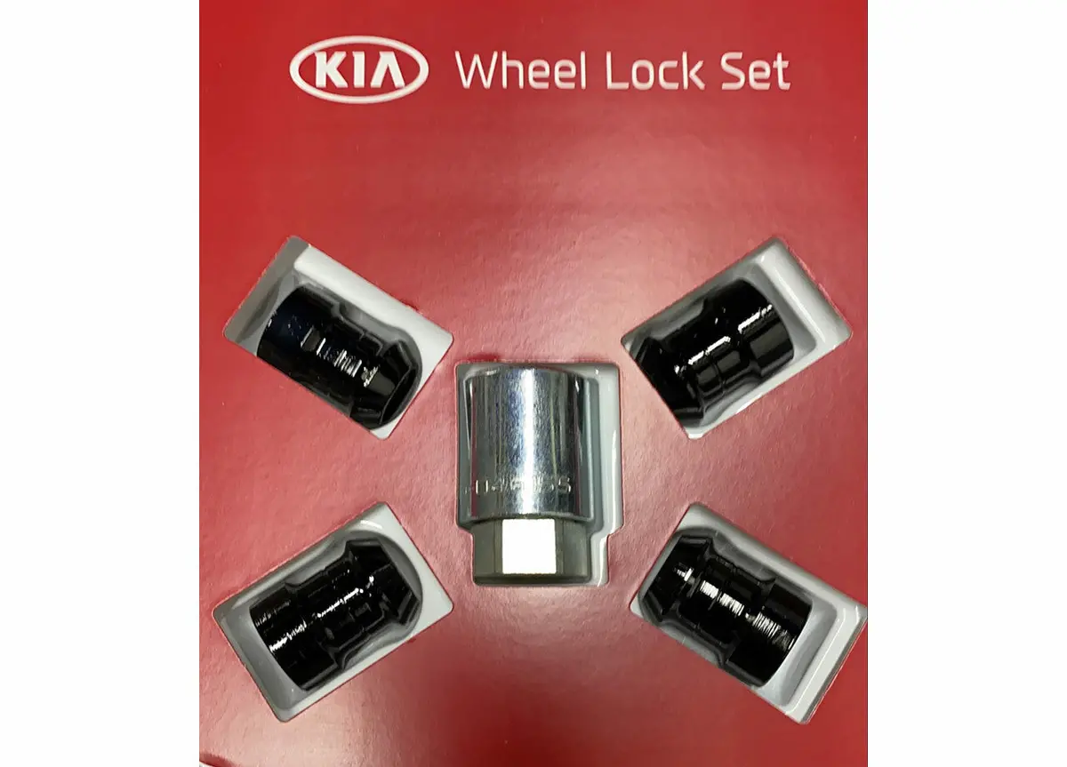 Kia Wheel Lock Set - Black 9999782768 1