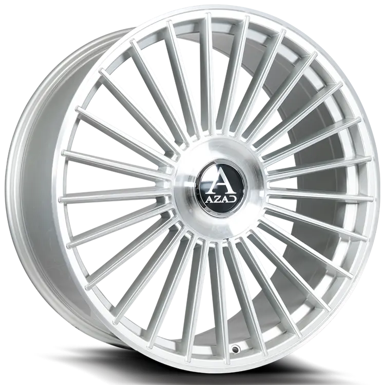 26" Azad Az25 Brushed Silver 26X10 1