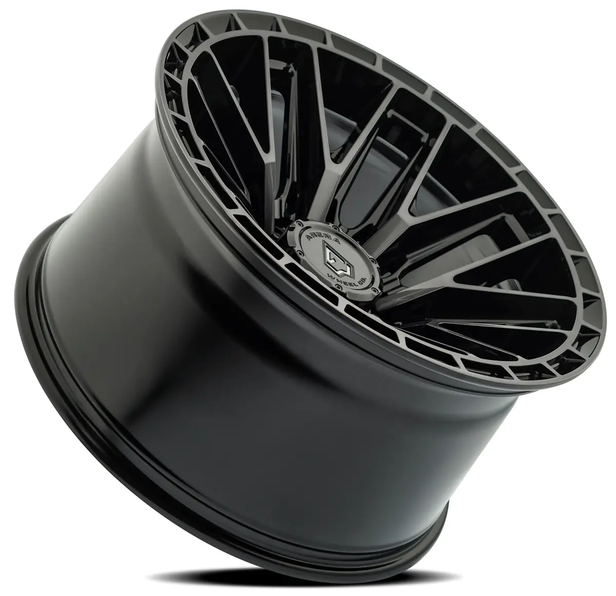 22X10 Arena Wheel A114 Battle Gloss Black W/ Machined Ddt Face And Lip Rims 3