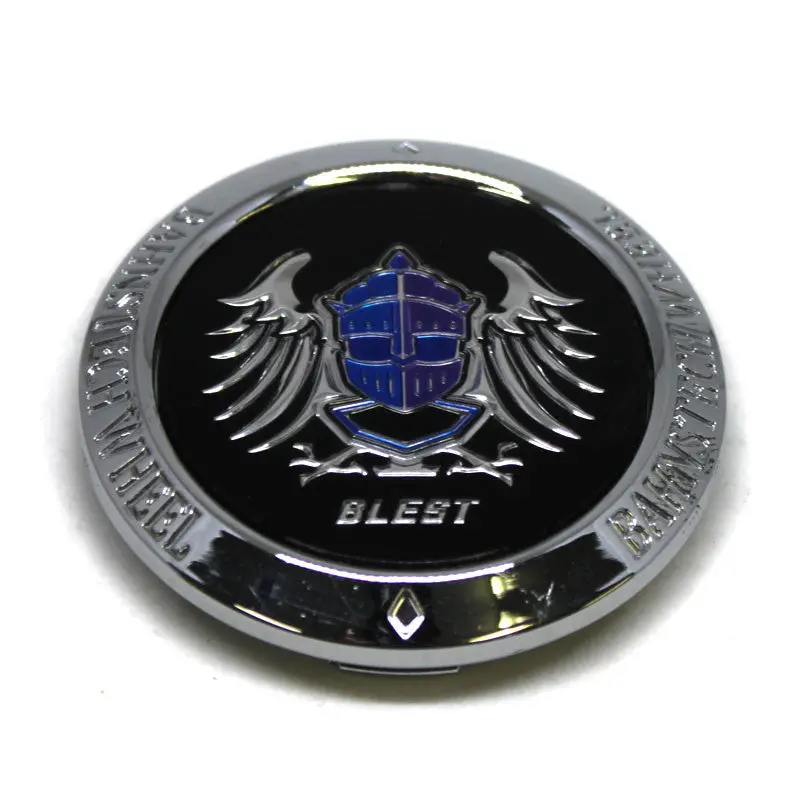 Bahnstech Wheel Blest Kr-1 Chrome Center Cap Black Fwd 1