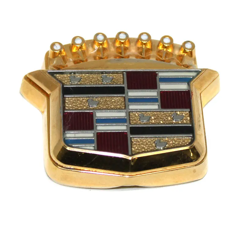 Cadillac Deville Trunk Lock Gold Cover Emblem 24K 1980-1996 1