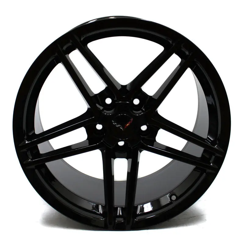 18" Corvette C6 Grand Sport Z06 2010 2011 2012 2013 Gloss Black Oem 5342 5347 2