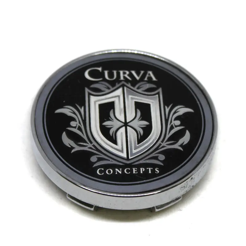 Curva Concepts Wheel Center Cap 619 Chrome Black 1