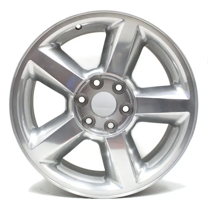 20" Chevy Silver Tahoe Suburban Silverado 2007 2008 2009 Wheel Oem 5308 Polished 1