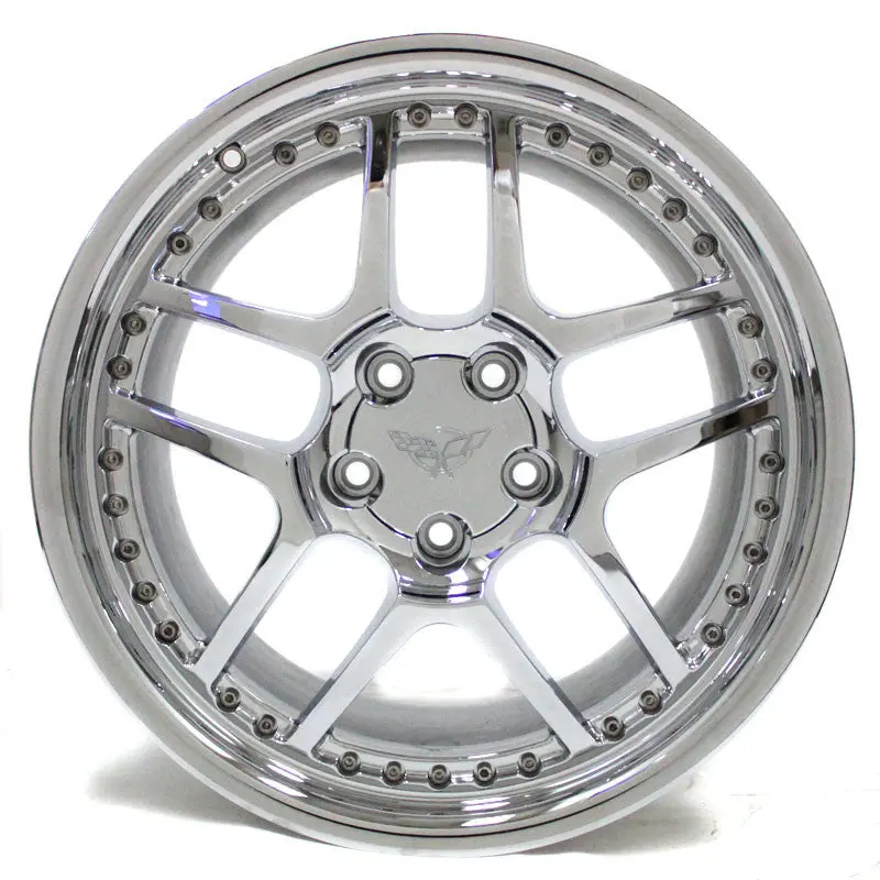 19" Chrome Wheel Corvette C5 Z06 2001 2002 2003 2004 Replica 19X11 New 1