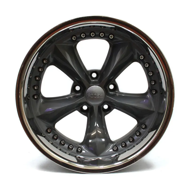 18" Foose Nitrous Wheel Gray 18X8.5 Machined Lip 1