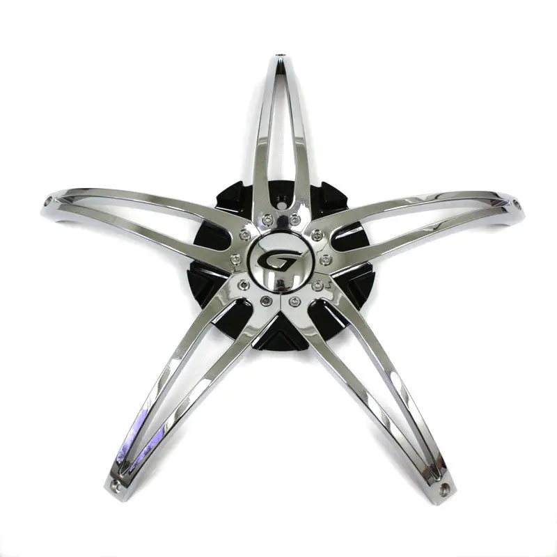 22" Gianna Blitz Wheel Centre Cap Black Chrome Inserts C-G1- G1-2295 1