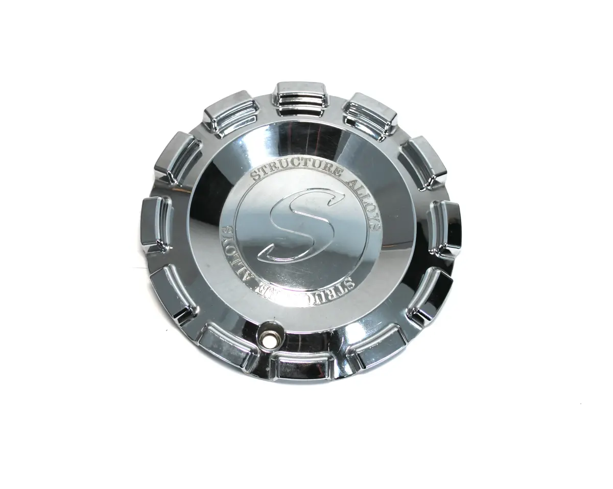 Structure Alloy Wheel Chrome Center Cap 1212-2-Cap Used 1