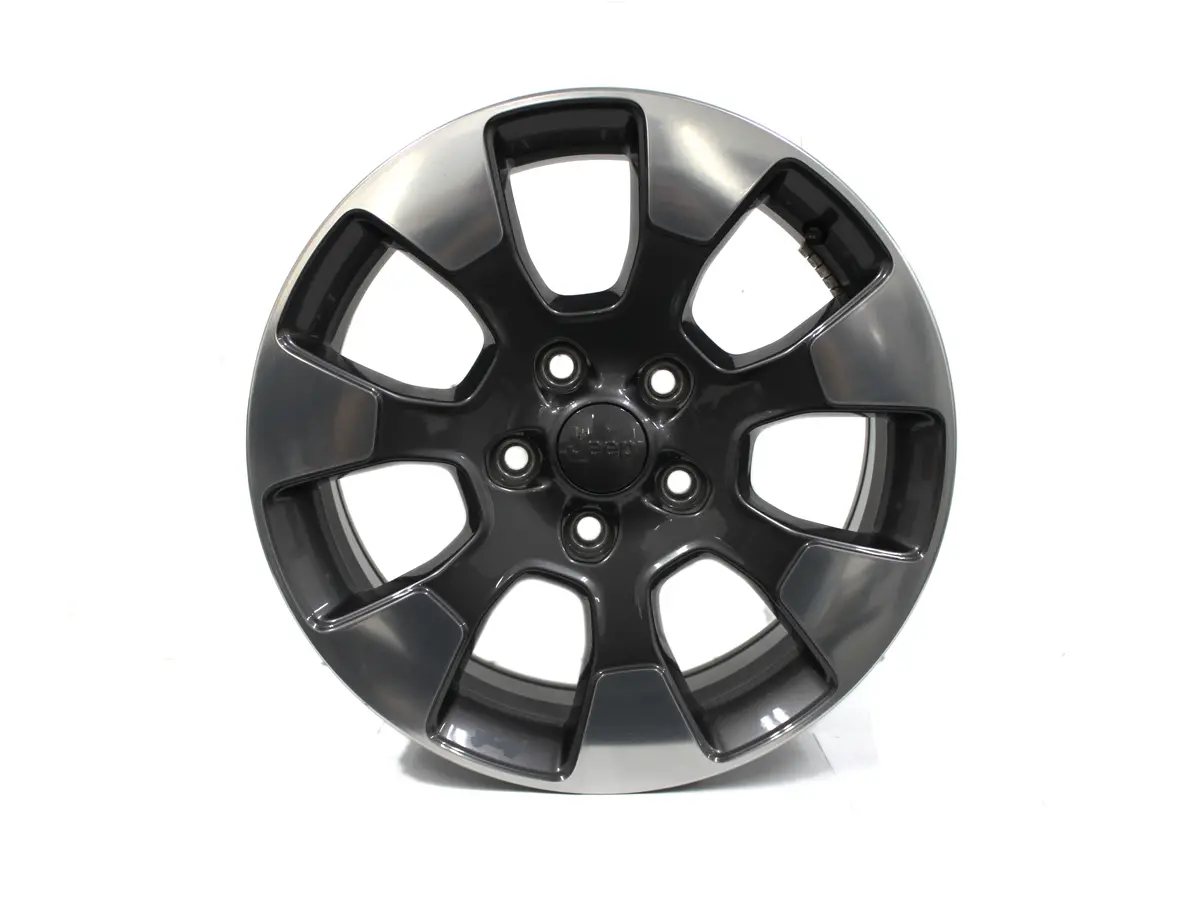 18" Jeep Wrangler Wheel Grey Polished Oem 9222 Rim 2018-2022 1