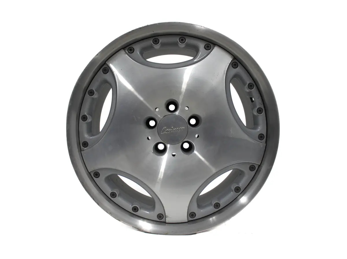 19" Lorinser Lm-1 Wheel Machined Silver C215 W220 R129 R230 W126 Sel 1