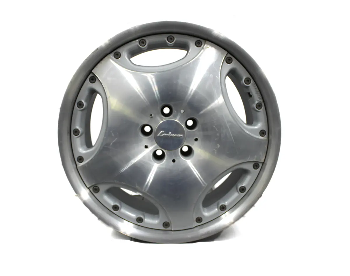 19" Lorinser Lm-1 Wheel Machined Silver C215 Cl W220 R129 R230 W126 Sec 1