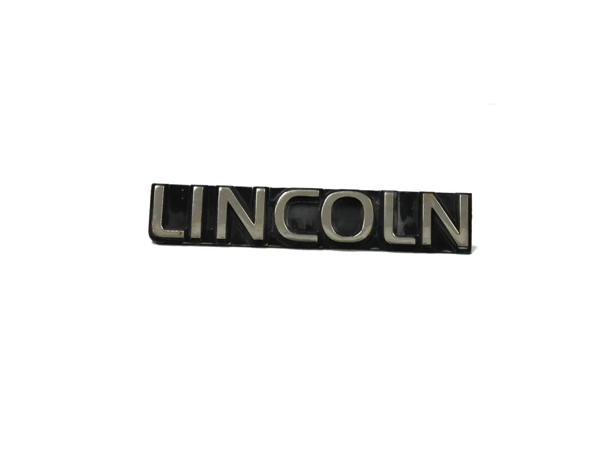 Lincoln Continental Logo Gold Letters Badge Emblem 1