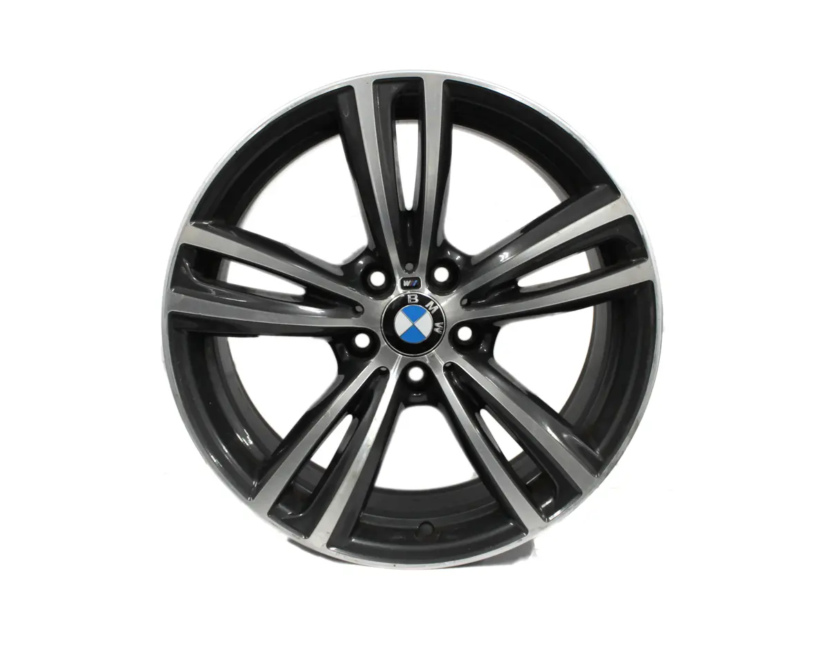 Front Bmw Machined Charcoal Gray 430I 435I 330I 335I Oem Wheel 19" Rim 86013 1