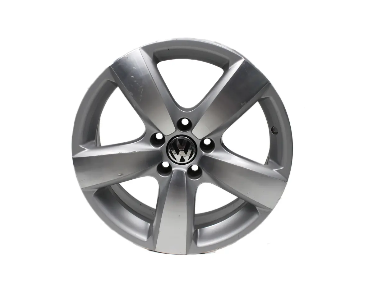 Volkswagen Vw Tiguan 2010 17" Wheel Machined Silver Oem 99836 5N0601025c 1