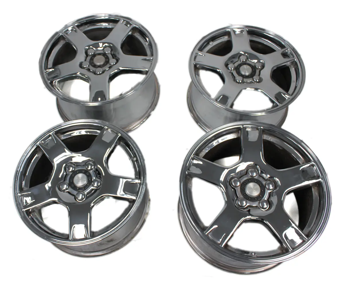 Corvette C5 1997 1998 1999 Chrome 17X8.5 18X9.5 Staggered Wheels 9592524 9592525 1