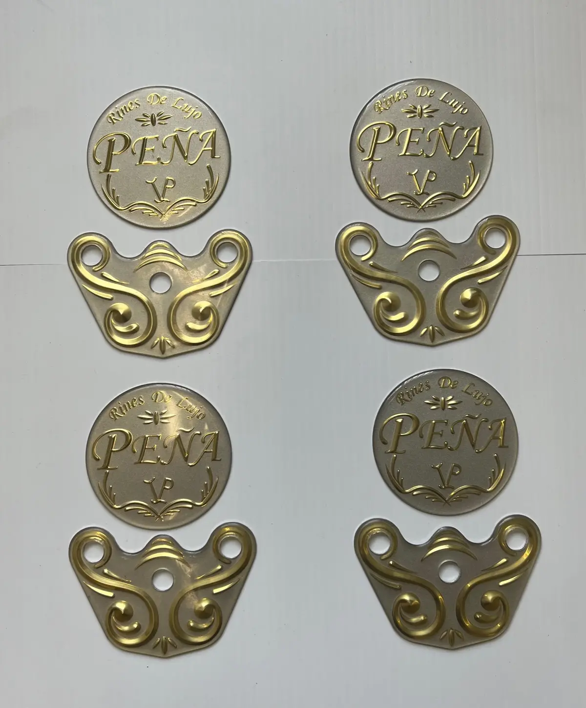 Rines De Lujo Pena Prime Wheel Center Cap Emblem Sticker Decal Kit Set Of 4 New 1