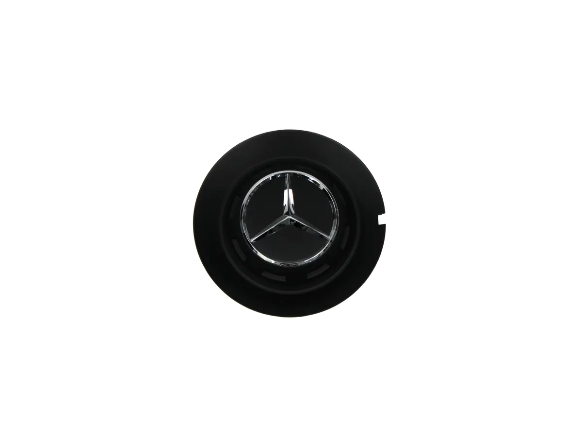 Mercedes Benz Center Cap Bc-383 C1463pf0fn Aftermarket Black Matte 1