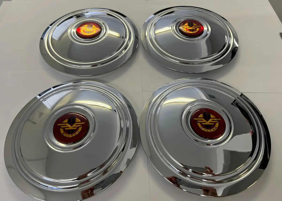 Mclean Wire Wheel Center Cap Chrome Original Set Of 4 1