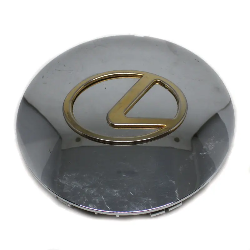 Lexus Chrome Center Cap Gold Logo 1