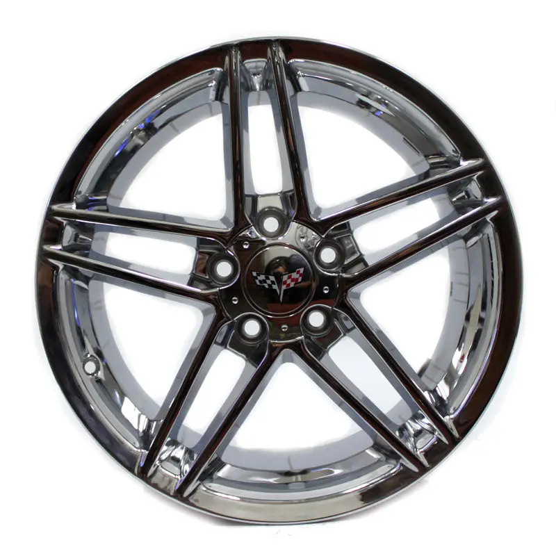 18" Chrome Wheel Corvette C6 Z06 2006 Replica New 18X9.5 1