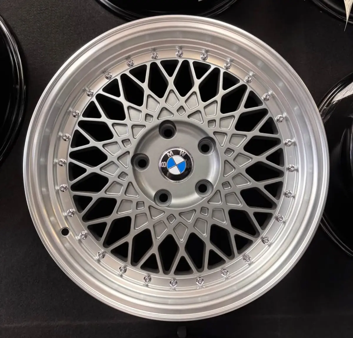 17X8 Bmw Bbs Style Wheels Gunmetal Machined Lip 5X120 Set Of 4 1