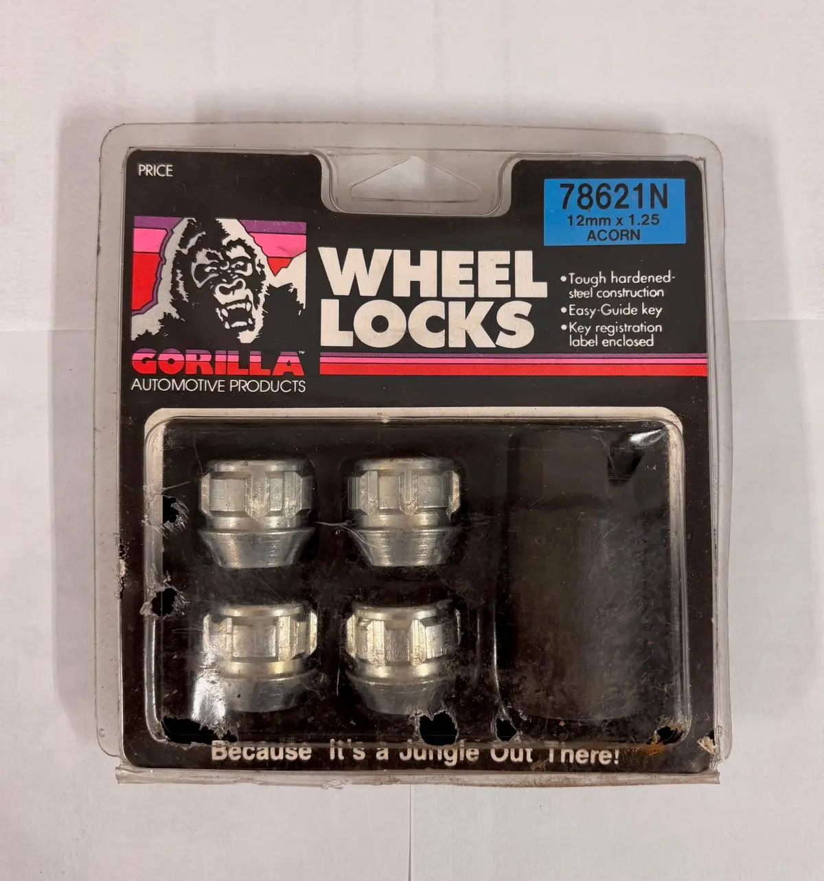 Gorilla Acorn Open End Chrome Wheel Locks 78621N 12Mm X 1.25 Thread Size 1