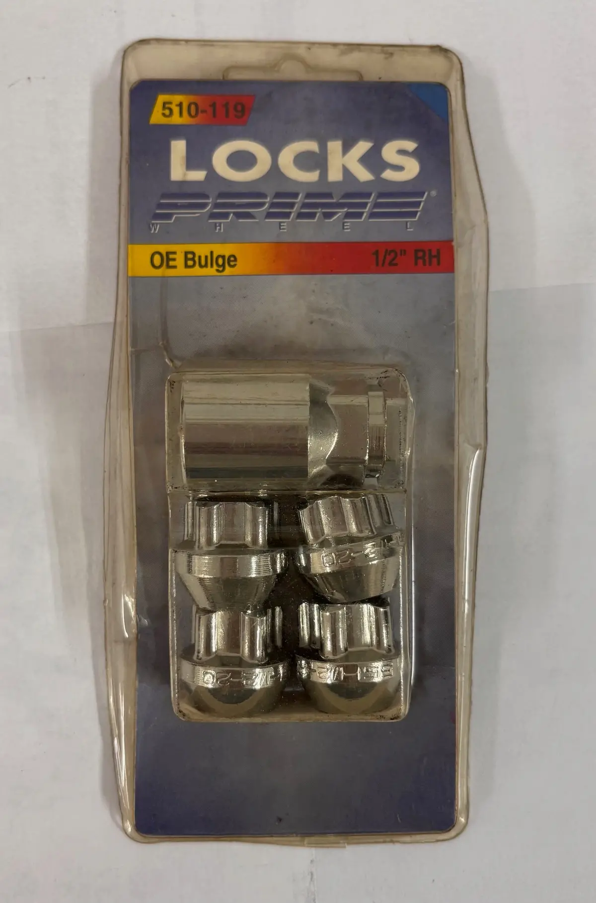 Wheel Locks Open Ended Bulge Acorn 1/2-20 By Prime Wheel 1