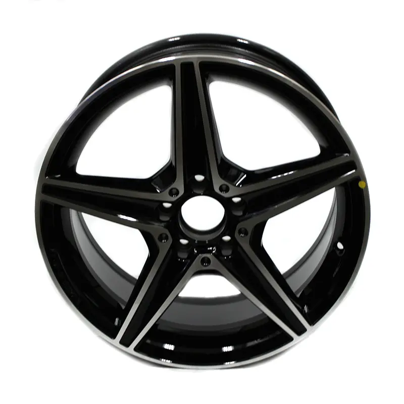 18" Wheels Set Of 4 Black Mercedes Amg C300 C400 2015-2019 Oem Staggered New 1