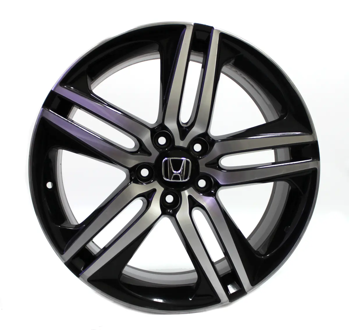 19" Wheel Honda Accord 2016 2017 Factory Oem 64083 Black Machine 1