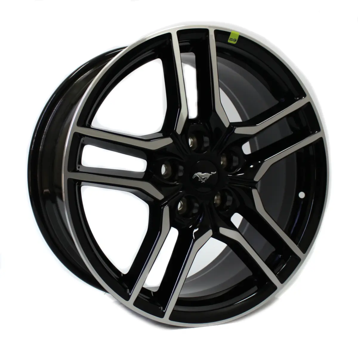 18" Ford Mustang 2018 2019 2021 Wheel Rim Black Machine Oem 10157 1