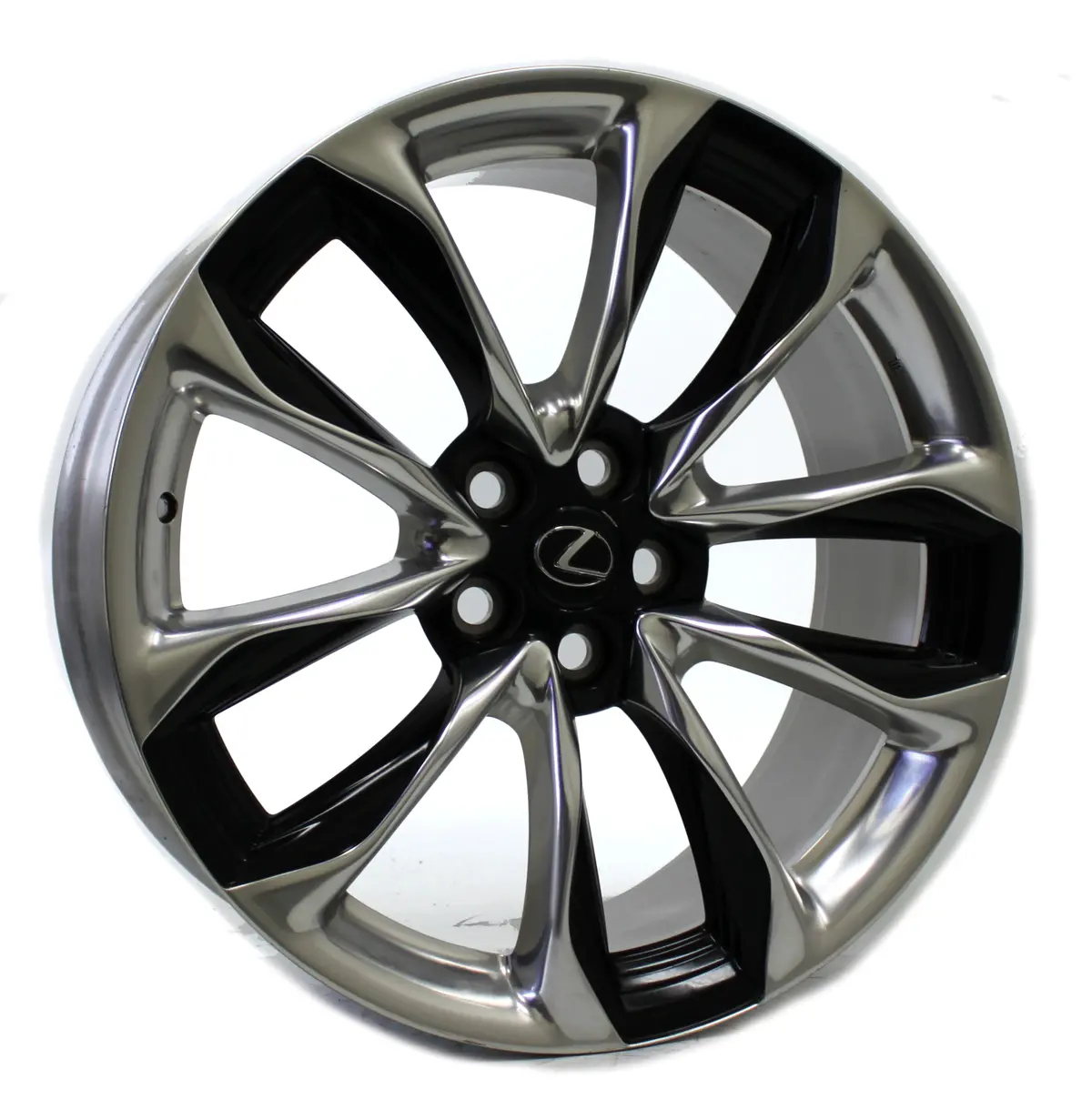 Front Wheel 21" Lexus Lc 500 2018 2019 Oem 74361 Black Polished 1