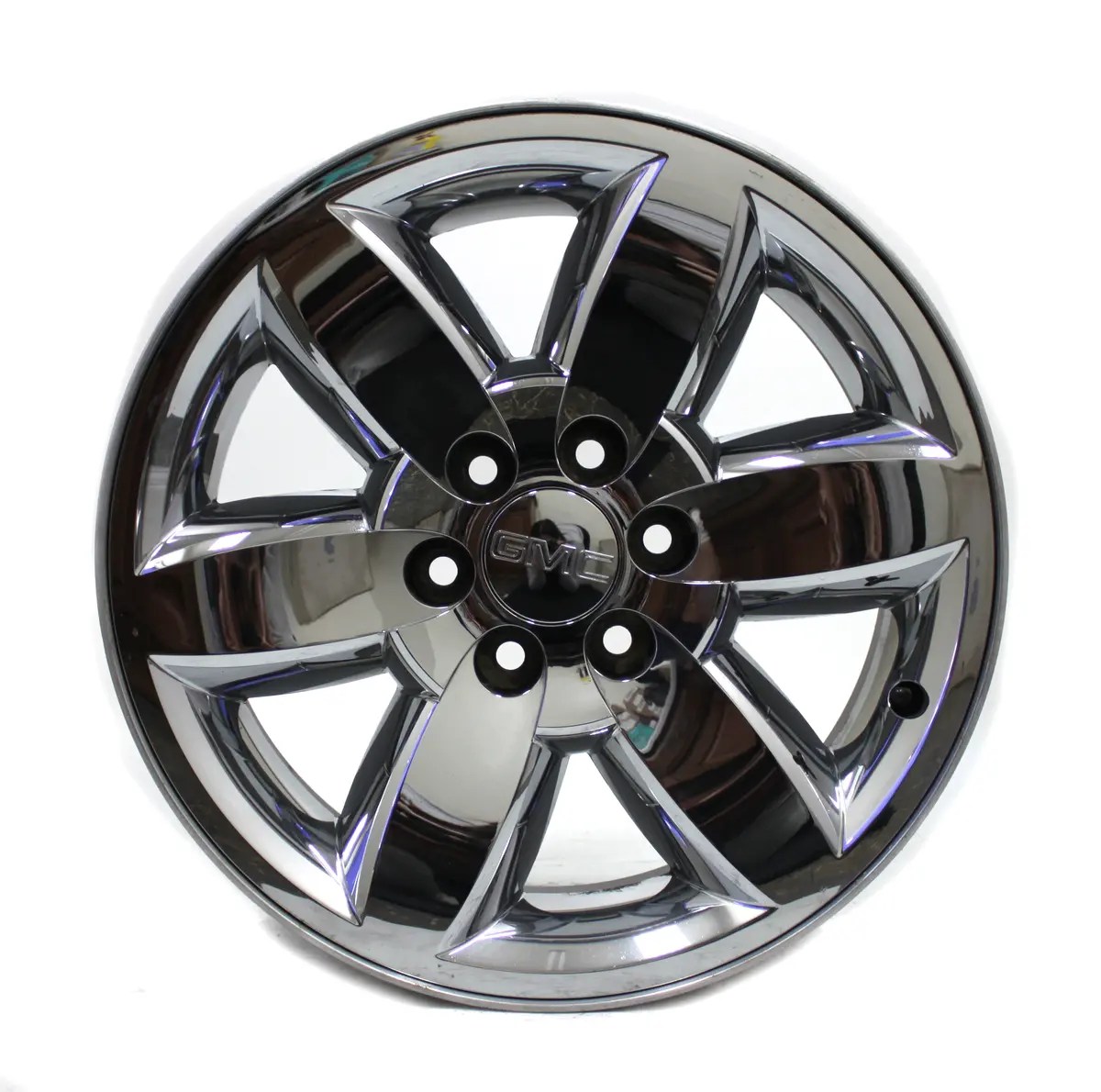 20" Wheel Gmc Sierra Chrome Clad 07 08 09 10 11 12 13 Oem 5420 1
