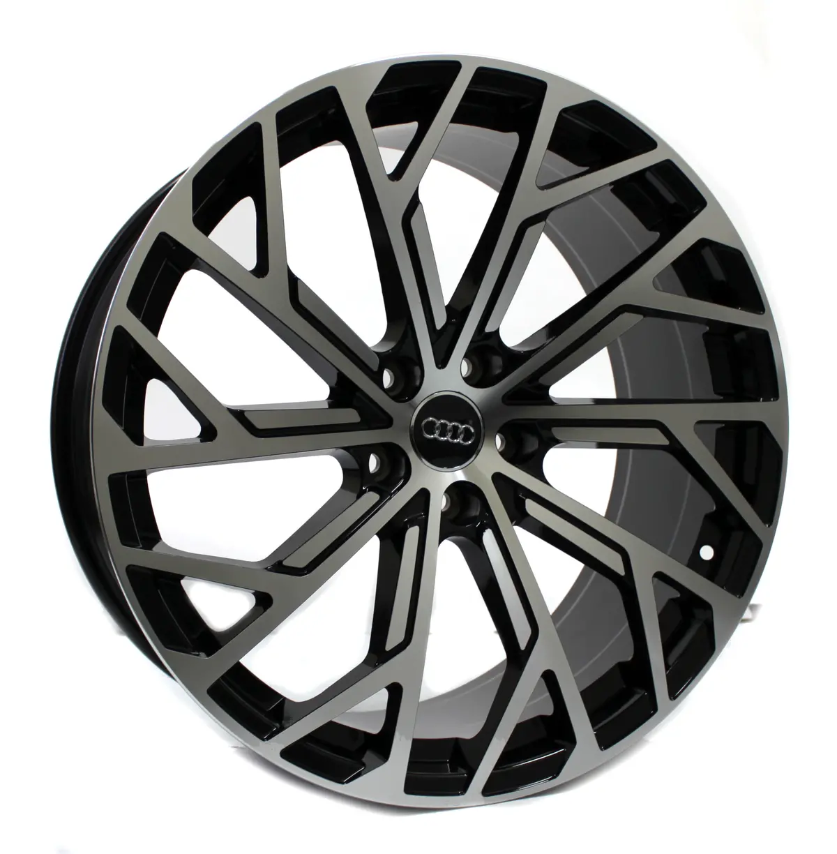 20" Wheels Audi A4 A5 A6 A7 A8  Q Series 2022 Replica Black Machined (4) 1