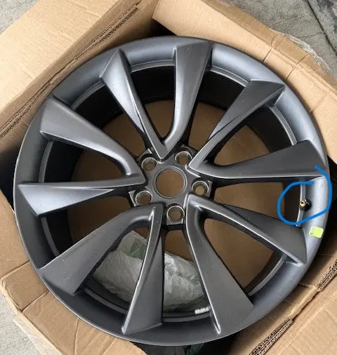 20X9 Tesla Model 3 Stiletto Wheel Matte Charcoal 2018-2023 Factory Oem Rim Used 1