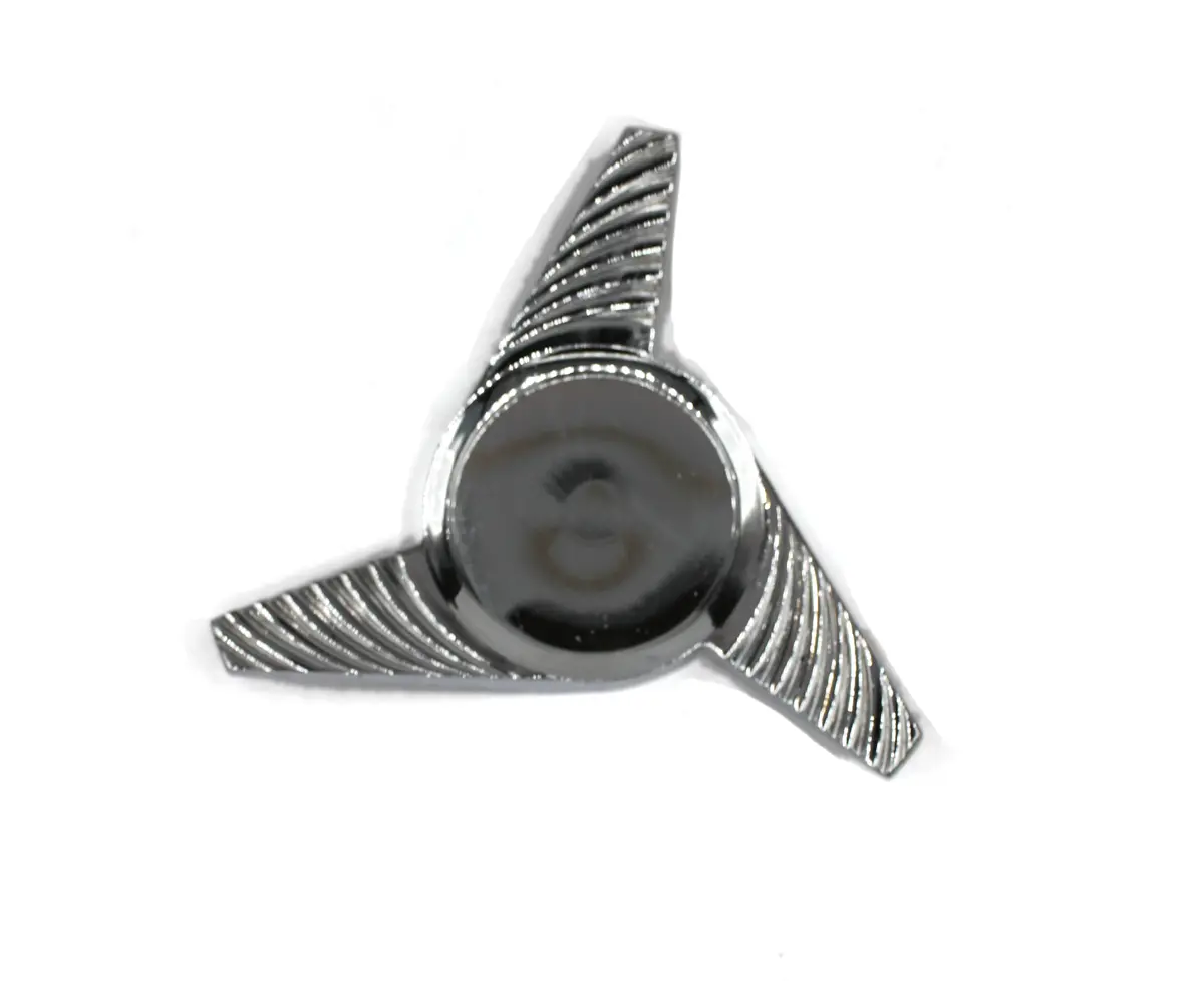 3 Bar Chrome Spinner Wire Wheel Center Cap Bolt On 1