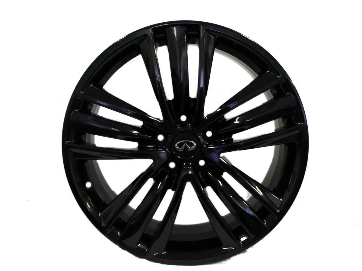 19" Wheels Infiniti Q50 2014-2018 Factory Oem 73766 Gloss Black Set 4 1