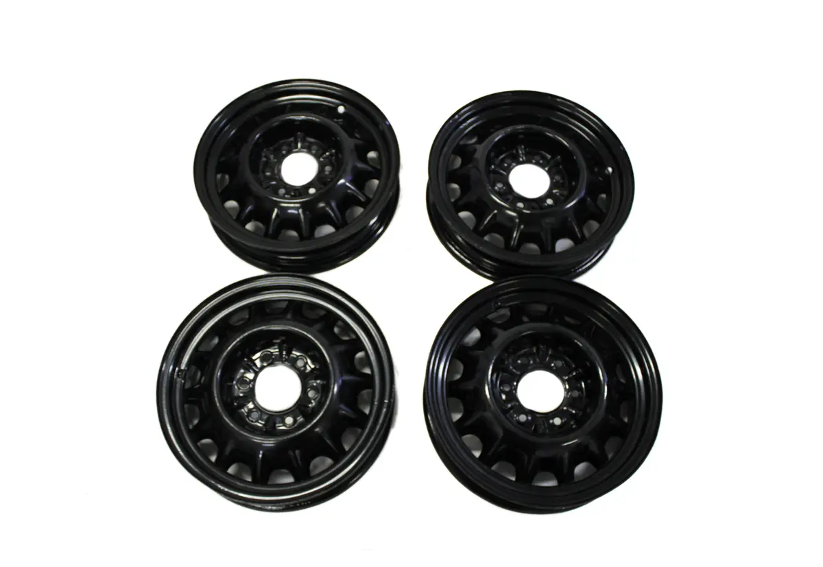 17" Wheels Vintiques Artillery Steel 1935 1936 Black Set Of 4 1