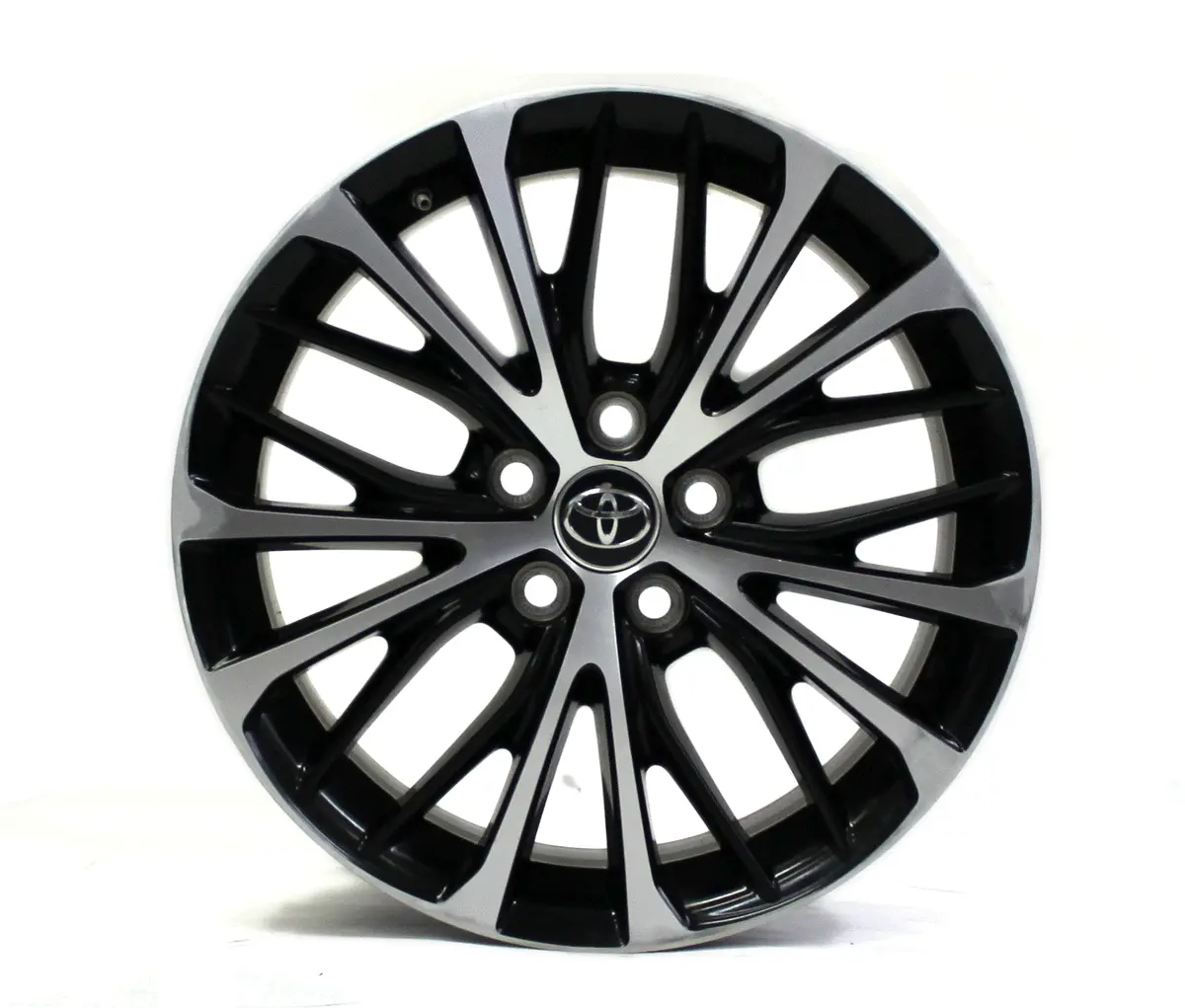 18" Wheel Toyota Camry Se Hybrid 2018 2019 2020 Black Machined Factory Oem 75221 1