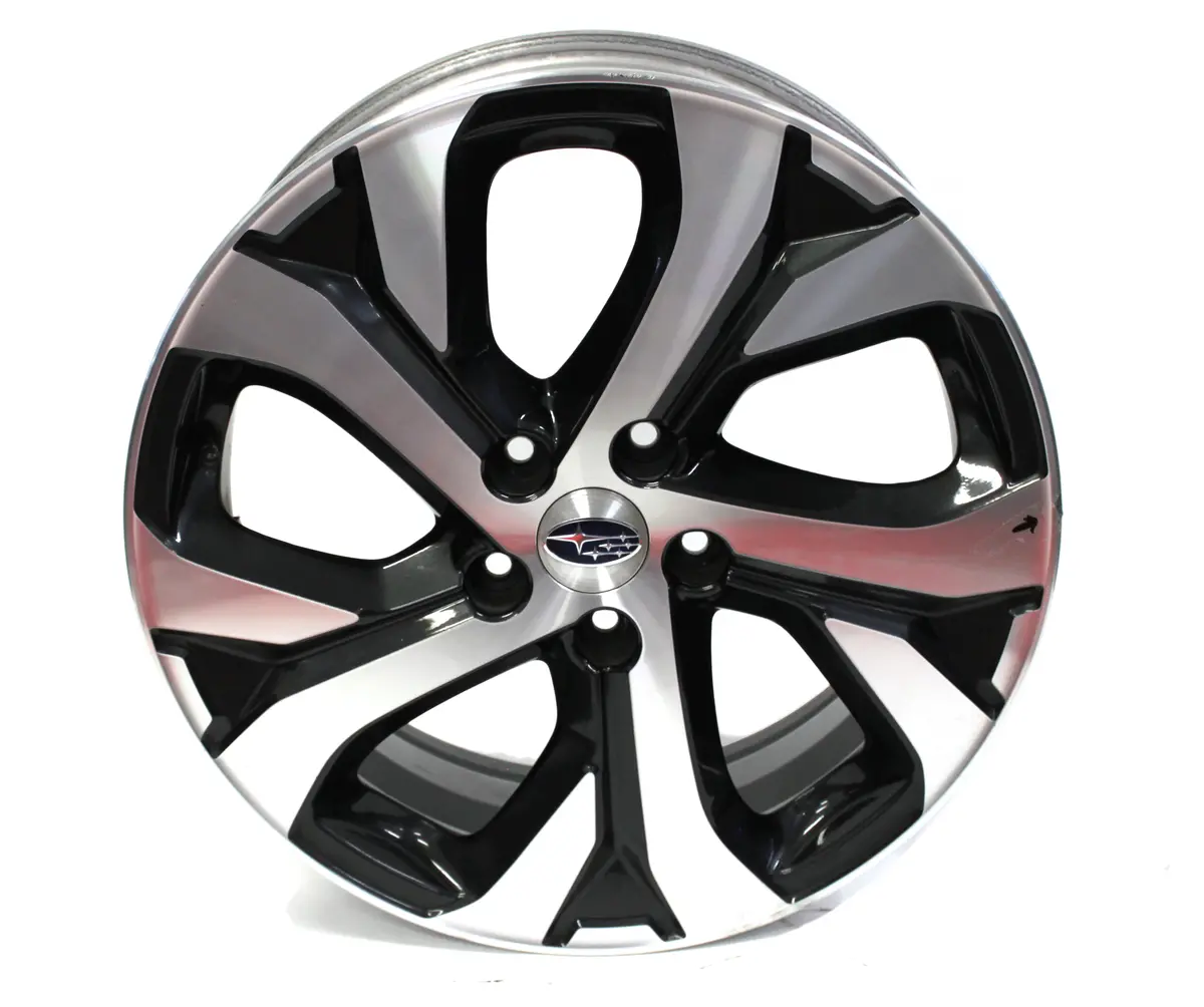 18" Wheel Subaru Outback 2021 2022 Black Machined Factory Oem 68883 Rim 1